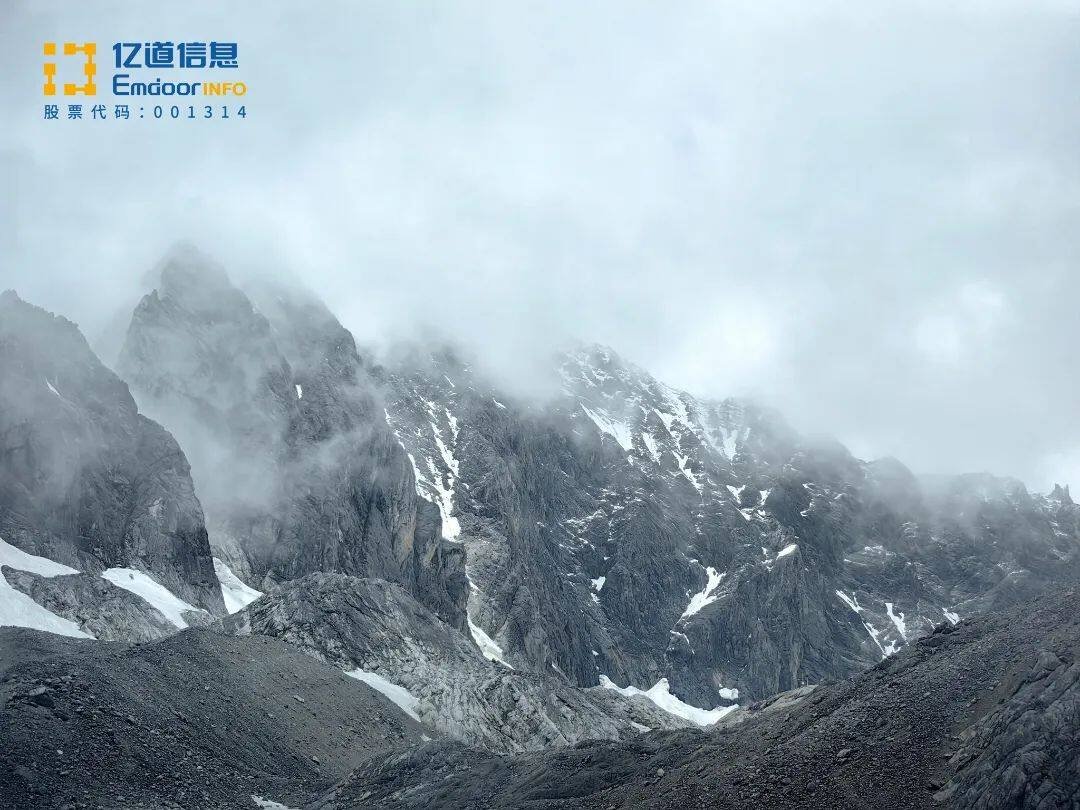 Majestic Jade Dragon Snow Mountain peaks in mist Majestic Jade Dragon Snow Mountain peaks in mist