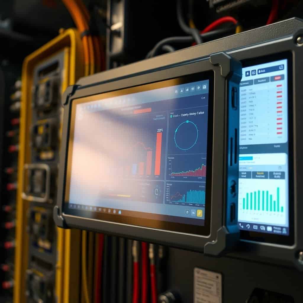 High-performance industrial tablet with rugged design and advanced data analytics capabilities for manufacturing and automation environments.